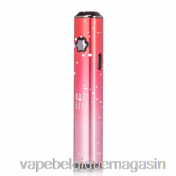 Vape Belgique Dazzleaf Squarii Bottom Twist 510 Batterie éclaboussures Rouges